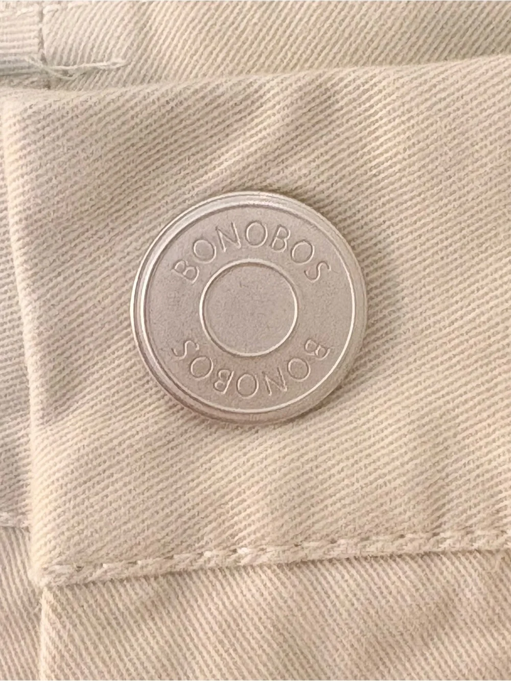 Bonobos Slim Fit Khaki Light Stone Chino Pants Sz 34/30